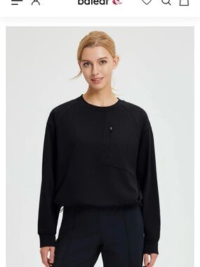 Baleaf Raglan Fleece Long-Sleeve
Running Top
